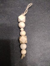 Wooden Bead Christmas Ornament/farmhouse style