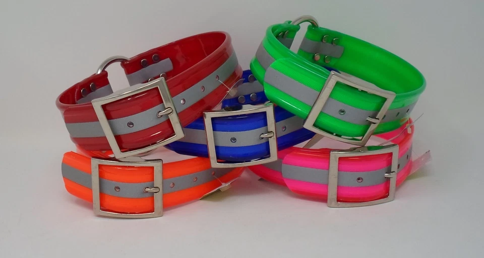 OMNIPET 109D Reflect R-In-C 1 1/2" SunGlo for Hunting Dog or Pet "Free Brass Nameplate"