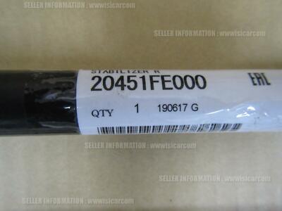 メイ. SUBARU IMPREZA WRX 4D GDB REAR STABILIZER 20451FE000 black