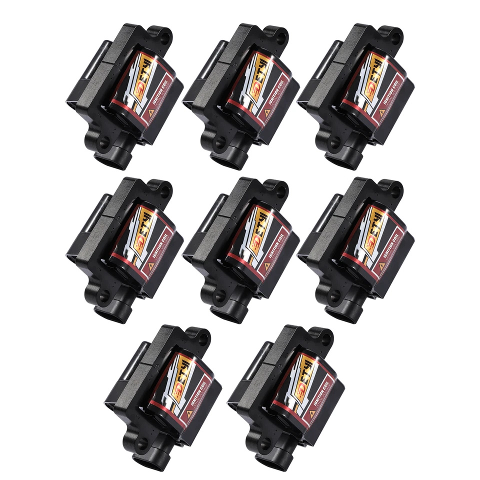 Bobinas de encendido cuadradas de 8 piezas y cables de bujía de 8 piezas para Hummer H2 2003-2007 6,0 L Foto 4 de 4