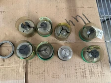 Hardinge 2" Soft Pad 5EC-70-4 - Lot of 8 w/Limit Ring - USED   #1