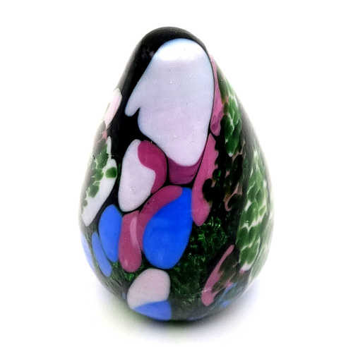 GUERNSEY ISLAND STUDIO Paperweight Petite Vibrant Emerald Dapple Glass c.1980 VG - Picture 7 of 11