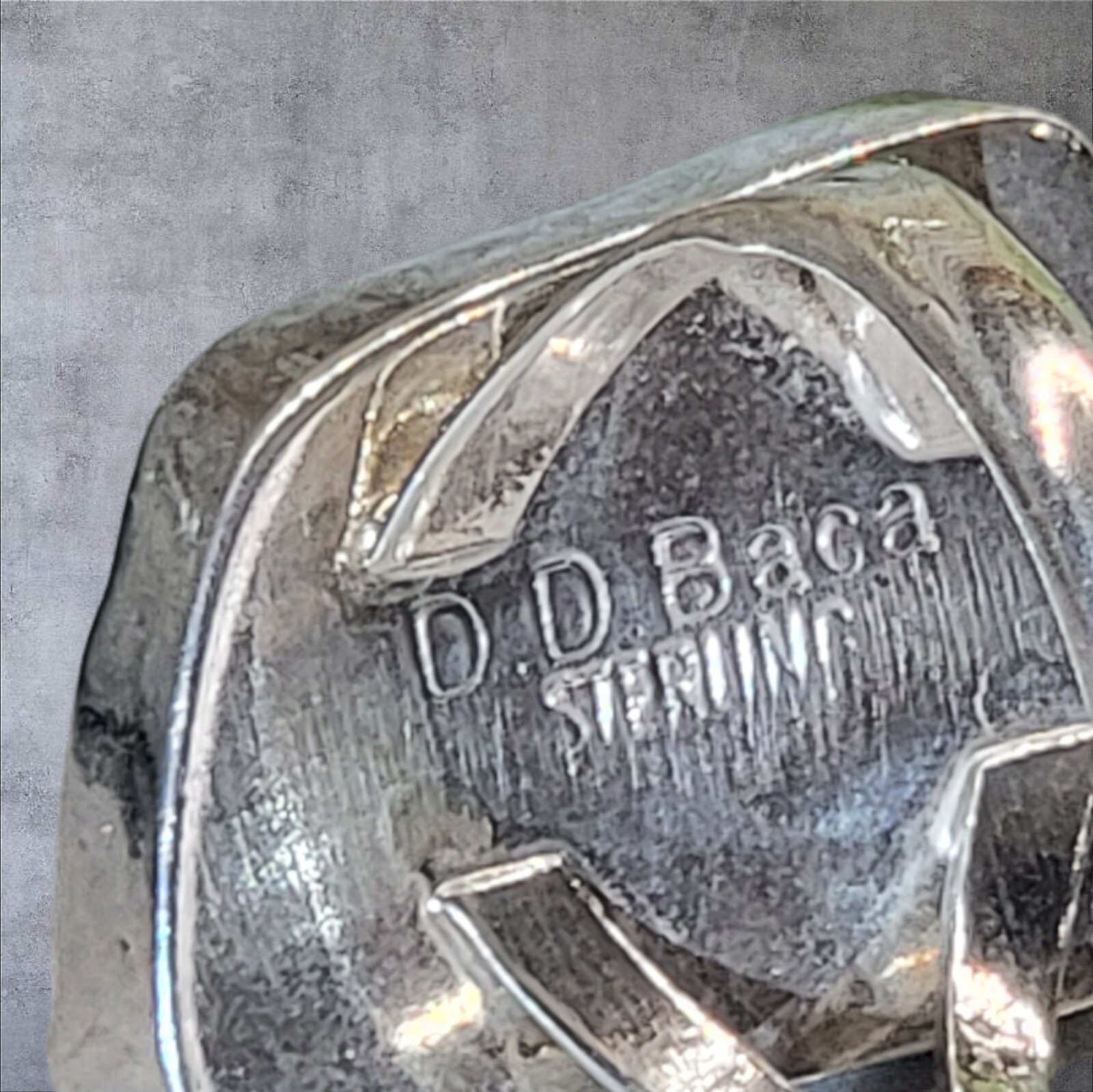 Signed D.D BACA Native Large Natural Seraphinite … - image 10