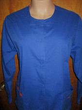 New with Tag Dickies EDS Women's Size L Blue Every Day Medical Scrub Jacket
