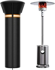 89''H Patio Heater Cover for Waterproof Standup Round Tall Heater Zipper New