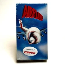 Airplane! 1980 HI-FI VHS Tape Paramount Watermarks COMPAQ HYPE MEGA RARE