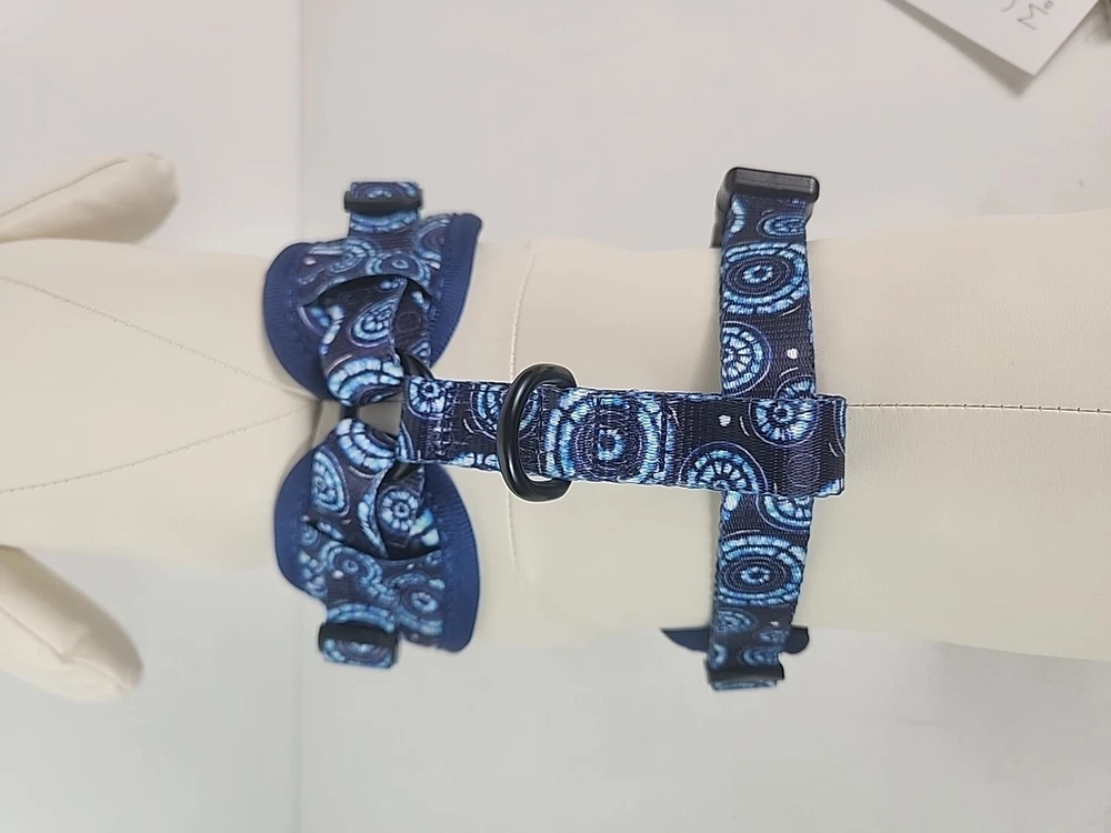 Dog  Harness & Leash & Poop Bag 3pcs  Blue  MEDIUM  ONLY  NEW