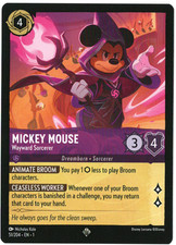 Mickey Mouse - Wayward Sorcerer Super Rare 51/204 Lorcana The First Chapter
