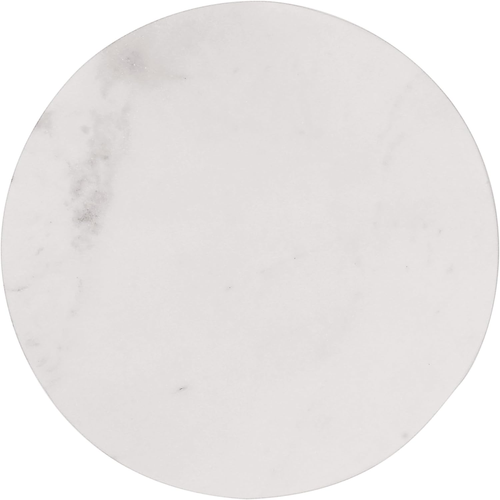Large round Marble Charcuterie Cutting Board White Kitchen Gadget Contemporary - Picture 4 of 4