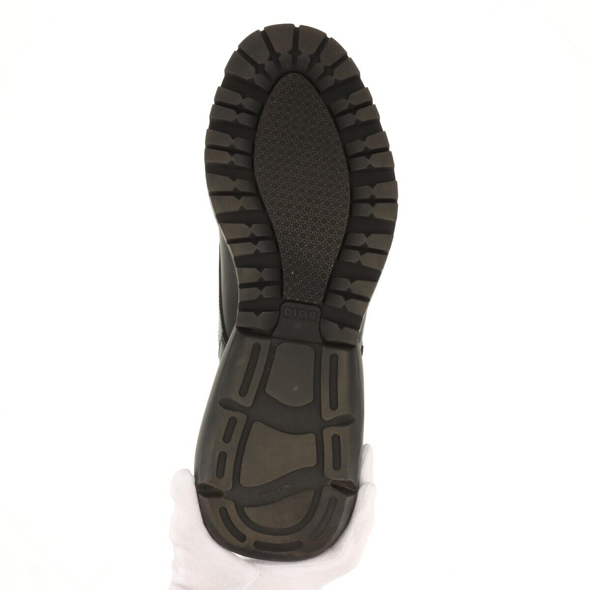 Dior Oblique Leather x fabric Short Boots 41 Men's Black x Dior Oblique Leather x fabric Short Boots 41 Men's Black x