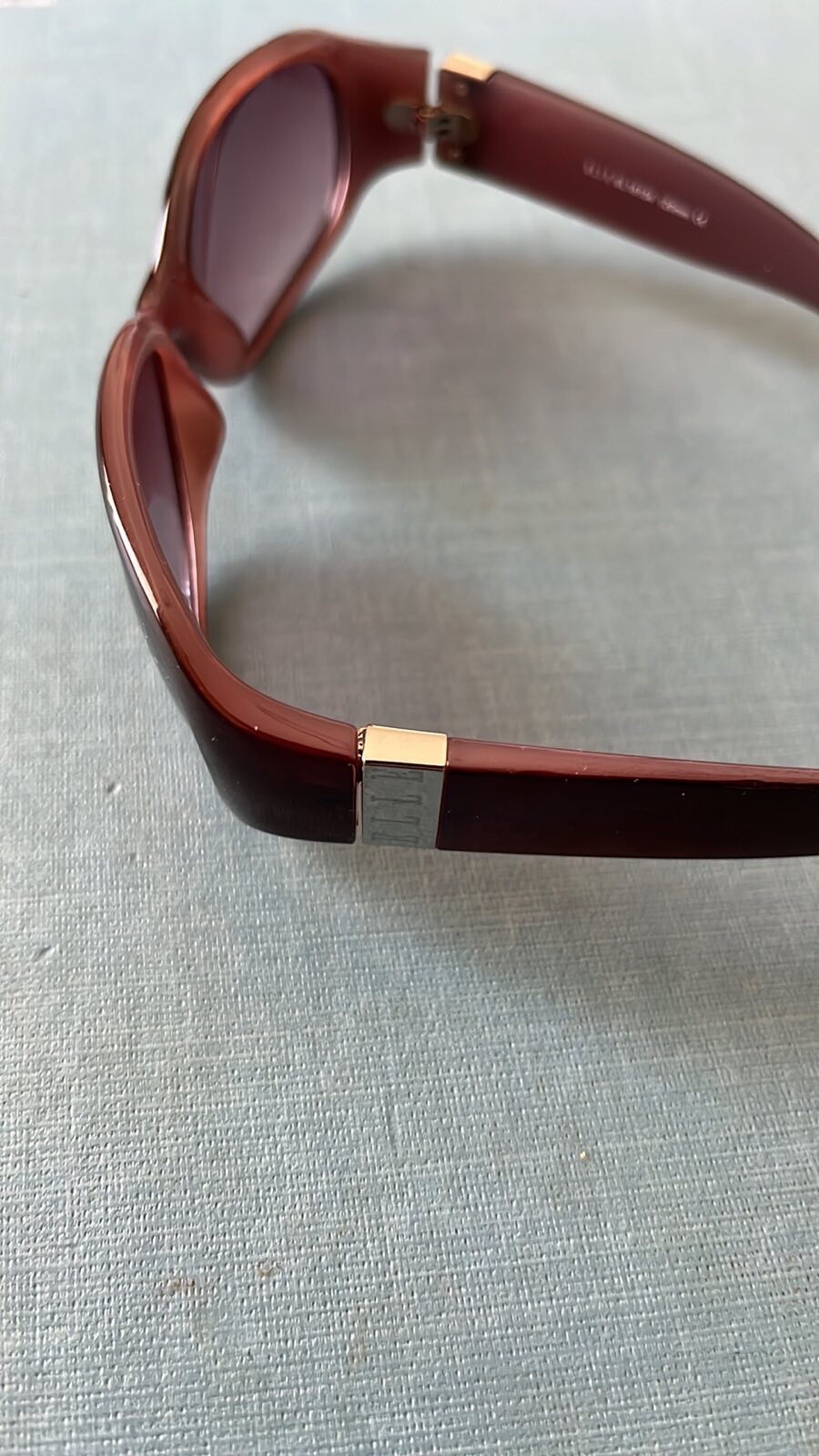 Copper Brown Elle Rectangular Square Sunglasses f… - image 3
