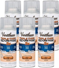 Varathane 10020066356955 Spray Triple Thick Polyurethane, 11.25 Ounce (6 Pack)