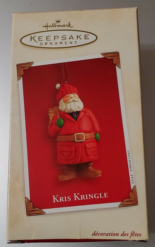Hallmark Ornament - 2003 Kris Kringle - Santa, Dated-NEW, PR2917