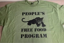 Black Panther Party People's Free Food Program T shirt tee Protest