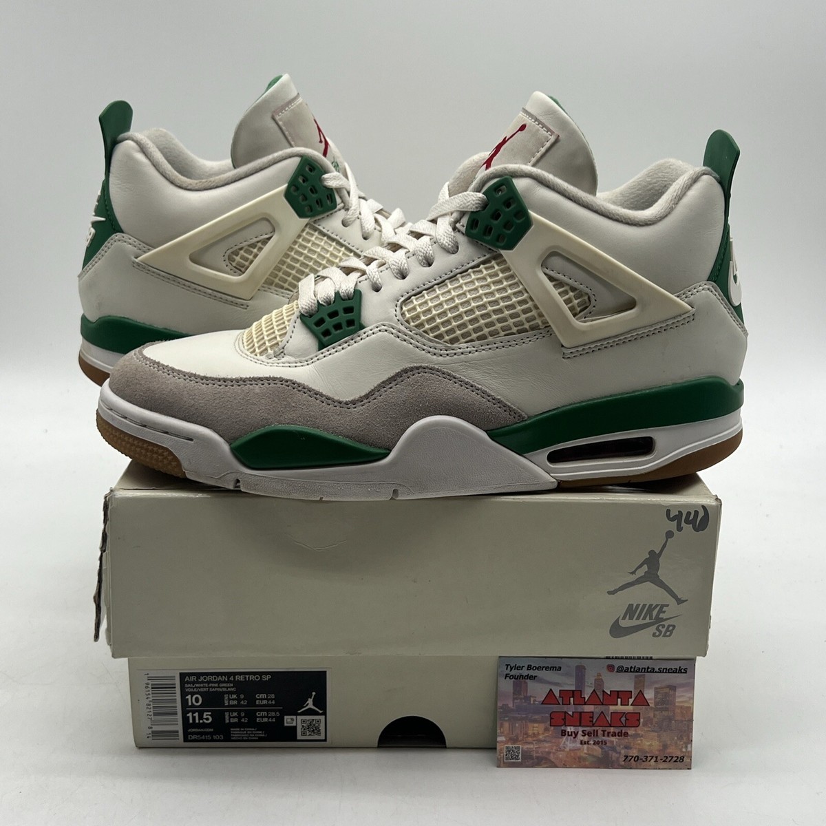 Size 10 - Jordan 4 Retro SP x Nike SB Mid Pine Green Grey