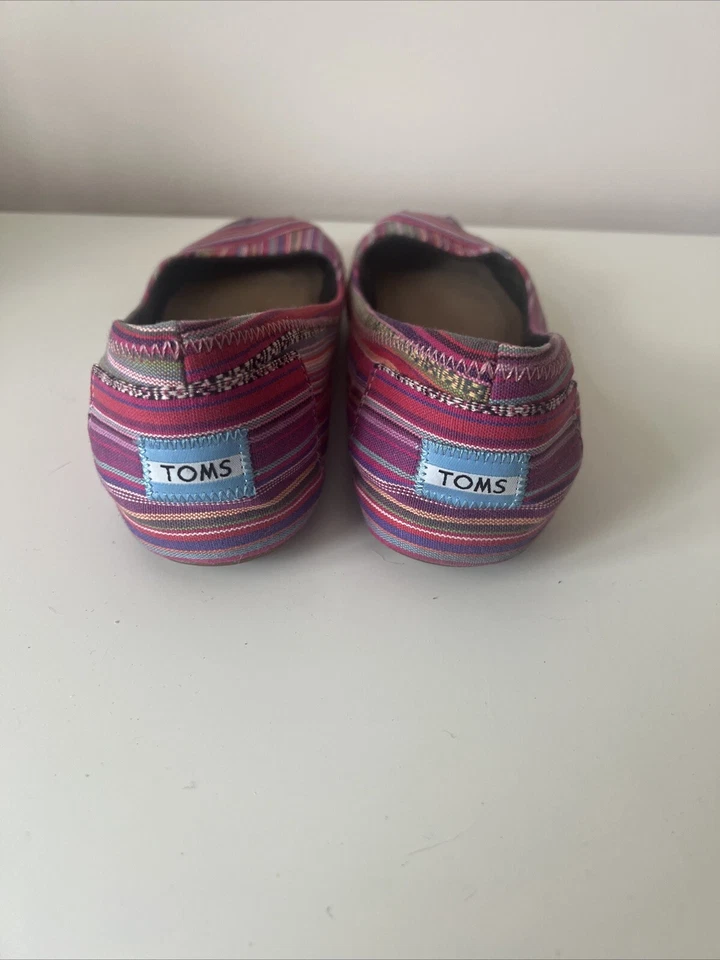 Zapatos Toms a Rayas Ballet Pisos Hippy Boho Ropa Folclórica Estampado Tribal Para Mujer’s 10 Foto 2 de 4