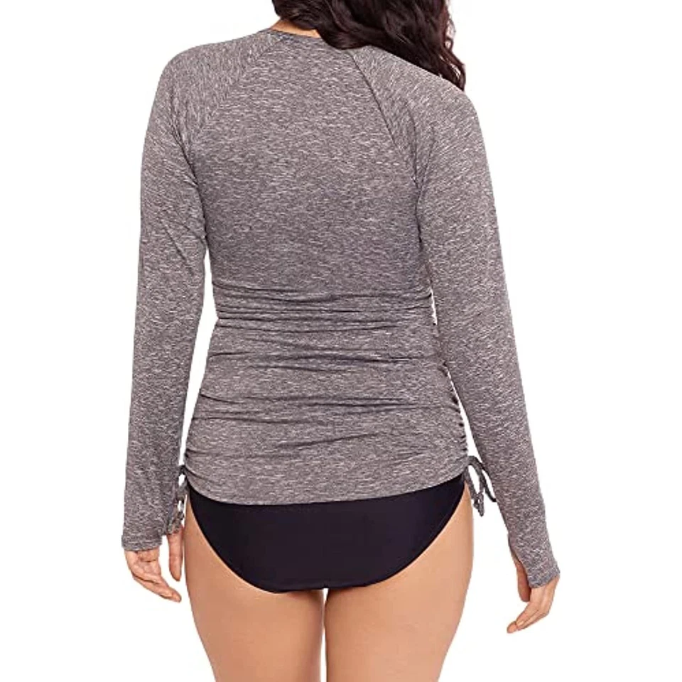 Precio de venta sugerido por el fabricante $70 Reebok Deporte Moda Ceñida Lateral Camisa para el Sol Túnica Talla Pequeña Foto 4 de 4