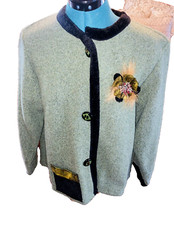 One Stunning Lee Anderson Jacket/sweater/wrap Art To Wear Sz Lg