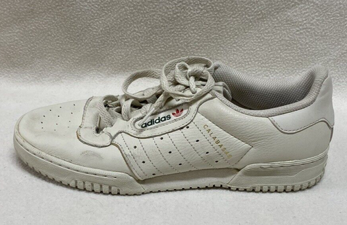 Adidas Yeezy Powerphase 2017 Calabasas Bone Low Top Leather Sneakers Size US 8 - Picture 10 of 15
