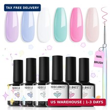 modelones Gel Nail Polish Set, 6 Colors 2026 Spring Summer Pastel Gel Polish Set