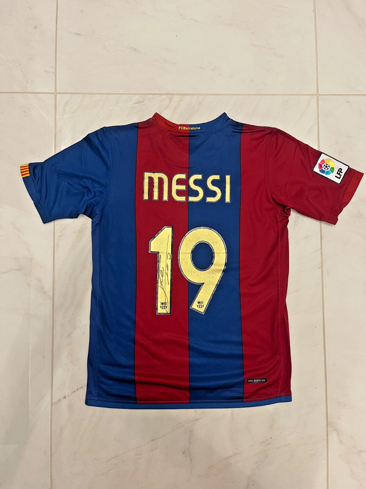 Messi Barcelona 19 - 2007/2008 Vintage - Signed autographed jersey da verificare