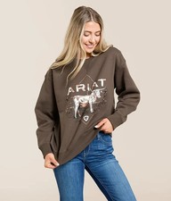 Women's Ariat Cow Pullover NWT