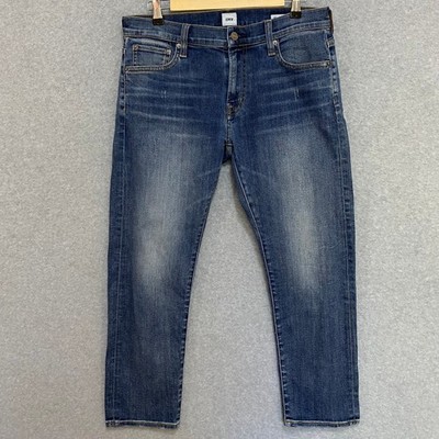 Edwin Jamie Women's Size 26 Boyfriend Stretch Relaxed Mid Rise Denim Blue Jeans