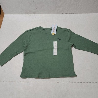 Cat & Jack Oversized Long Sleeve Green 4T Boys Dinosaur Pullover