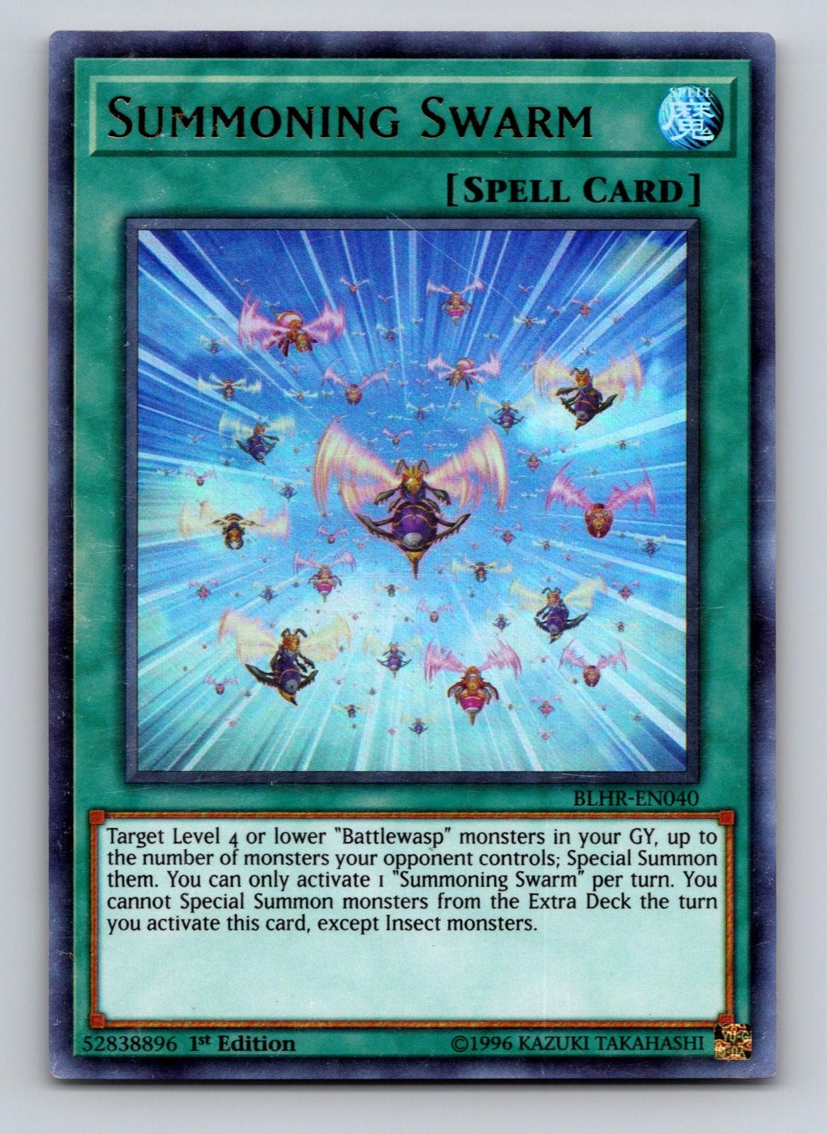 Summoning Swarm BLHR-EN040 Ultra Rare Yu-Gi-Oh 1st Edition