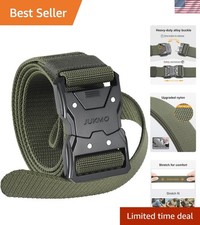 Durable 1.5" Nylon Tactical Belt with Quick Release Buckle for Active Lifestyles
