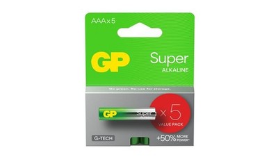 4891199218286 Bateria alkaliczna LR03 / AAA 1,5V SUPER /5szt./ GP Battery
