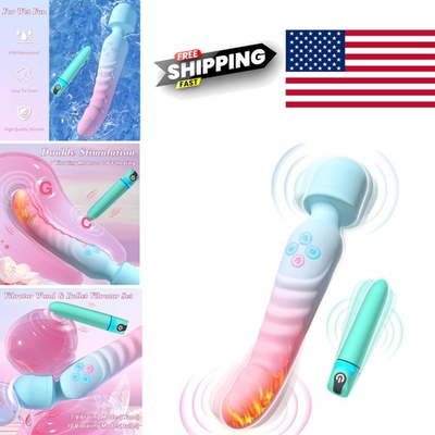 #ad #ad Soft Silicone Vibrator Wand and Bullet for Women with Powerful Vibration $41.79