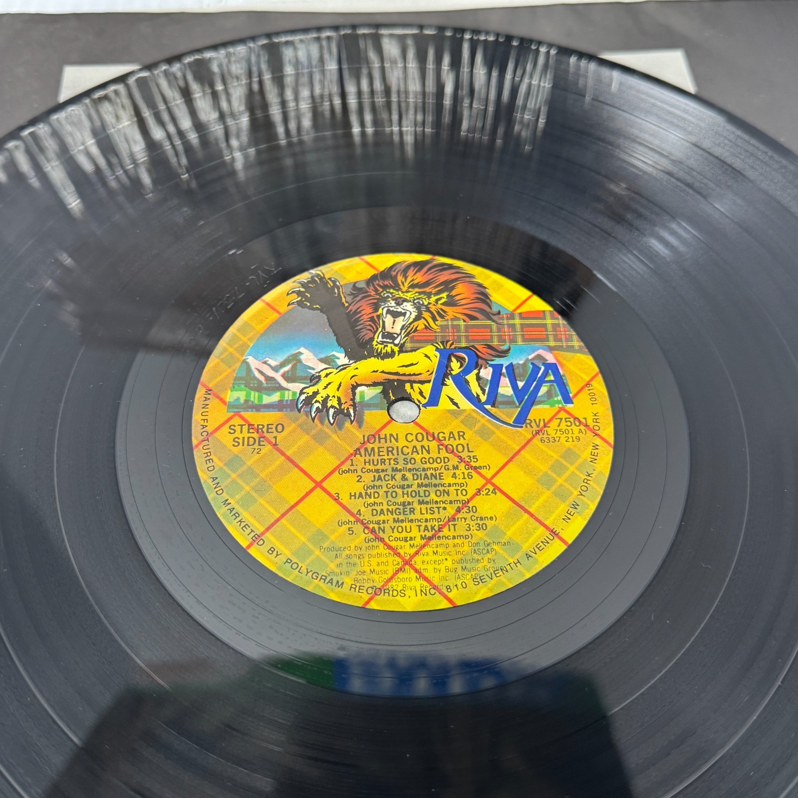 John Cougar Mellencamp, 3 Vinyl Record Lot, Self titled, American Fool, Uh-Huh thumbnail 10