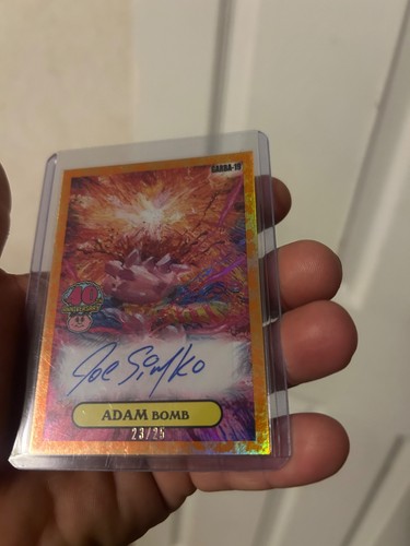 garbage pail kids joe simko autograph adam bomb | eBay