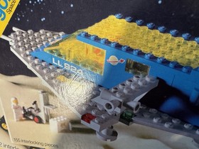 Vintage US Version Of Lego Classic Space Set 487 Box Flap Ready For Framing.