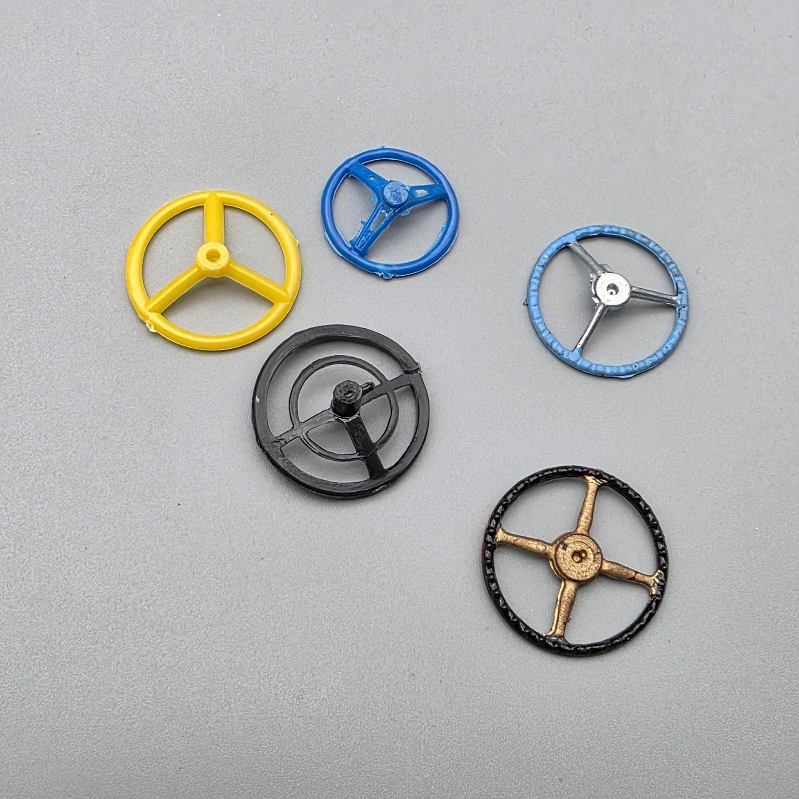 1/25 1/24 Model Car Parts Kit Bash Junkyard Steering Wheel Lot