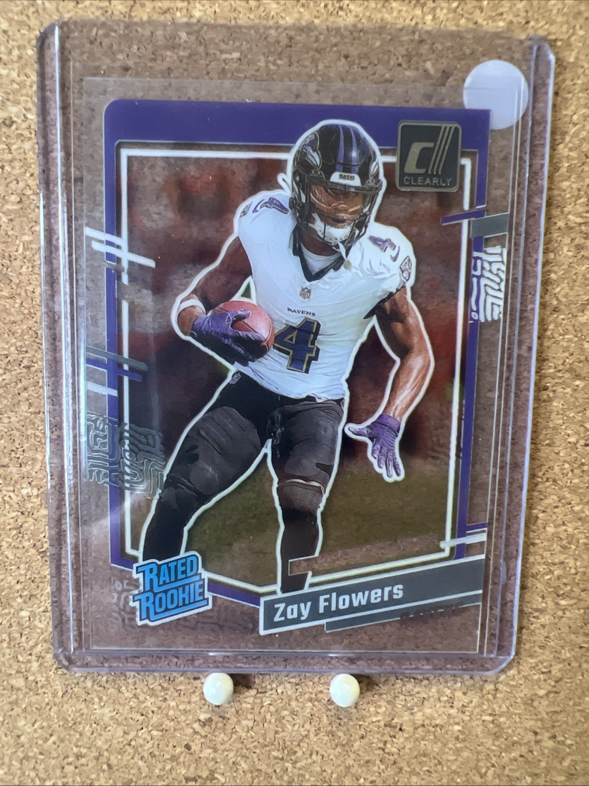 2023 Panini Clearly Donruss - Rated Rookie Zay Flowers #92 (RC)