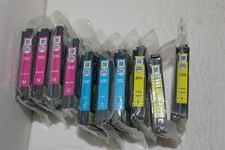 Lot of 10 Genuine Epson 200 Magenta, Cyan, Yellow Ink Cartridges NEW SEALED