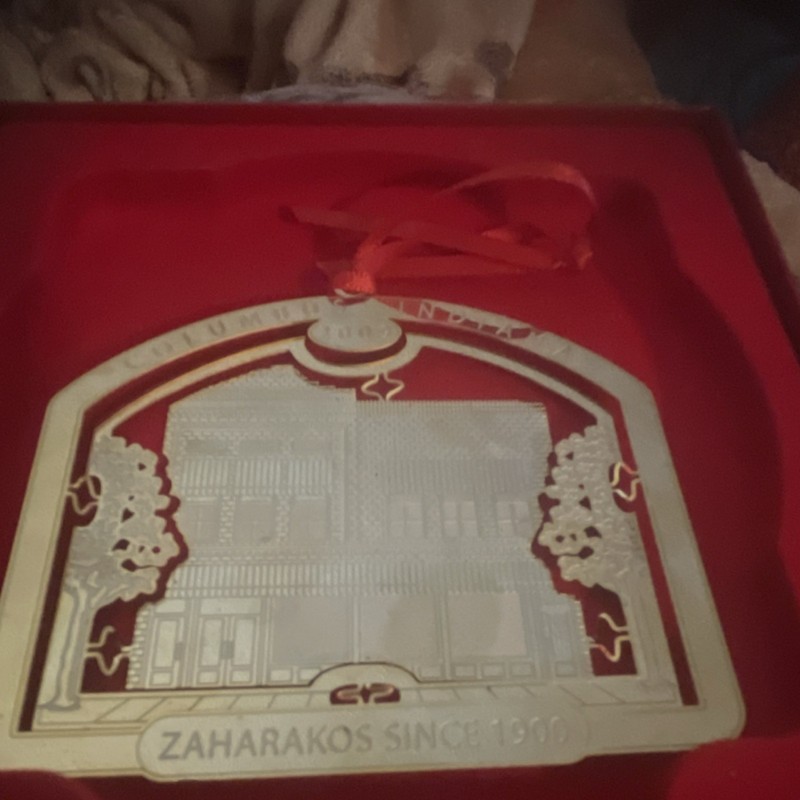 ChemArt 2009 Brass Ornament Zaharakos Columbus Indiana Limited Edition