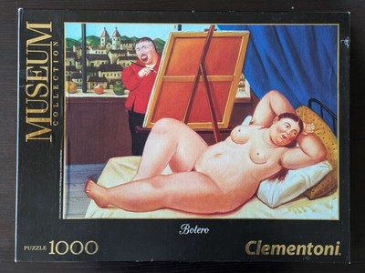 SELBSTPORTRÄT BOTERO MIT MODELL PUZZLE 1000 TEILE MUSEUM COLLECTION CLEMENTONI