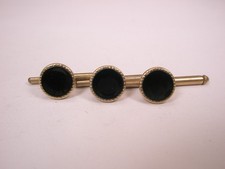 5/16" Black Round Vintage Formal Tuxedo Groom Prom Shirt Stud set b352