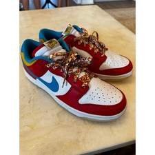Nike Dunk Low QS Fruity Pebbles LeBron James Habanero Red DH8009-600 Mens 12