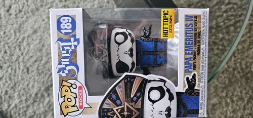 Funko Pop! Rocks Ghost Papa Emeritus IV #189 Hot Topic Exclusive Vinyl Figure