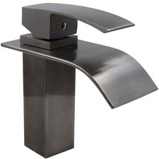Miseno ML531 Remi 1.2/2.2 GPM 1 Hole Waterfall Bathroom Faucet - Gun Metal