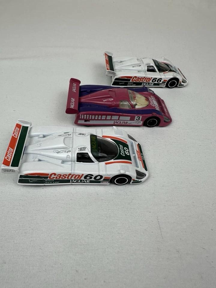 Rare Corgi Jaguar XJR9 le Mans 1:43 Die Cast Model Car Used Set Of 3 - Image 3 of 4