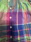 Ralph Lauren Girls Plaid Midi Dress Size 6X Rolled Long Sleeve — photo 2