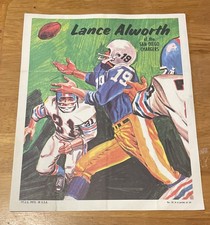 1970 Topps Posters - Lance Alworth #16
