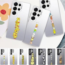 Hard PC Phone Cover For Samsung Galaxy S24 FE S26 S25 Lovely Animal Pattern Case