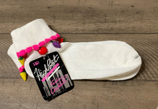 RARE RETRO FASHION VINTAGE NOS CHARM SOCKS FRUIT PIECES NOS LADIES SZ.  9-11