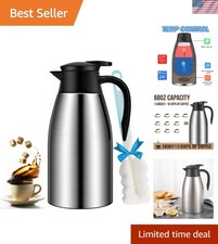 68oz Coffee Carafe Insulated, Airpot Thermal Coffee Carafes for Keeping Hot